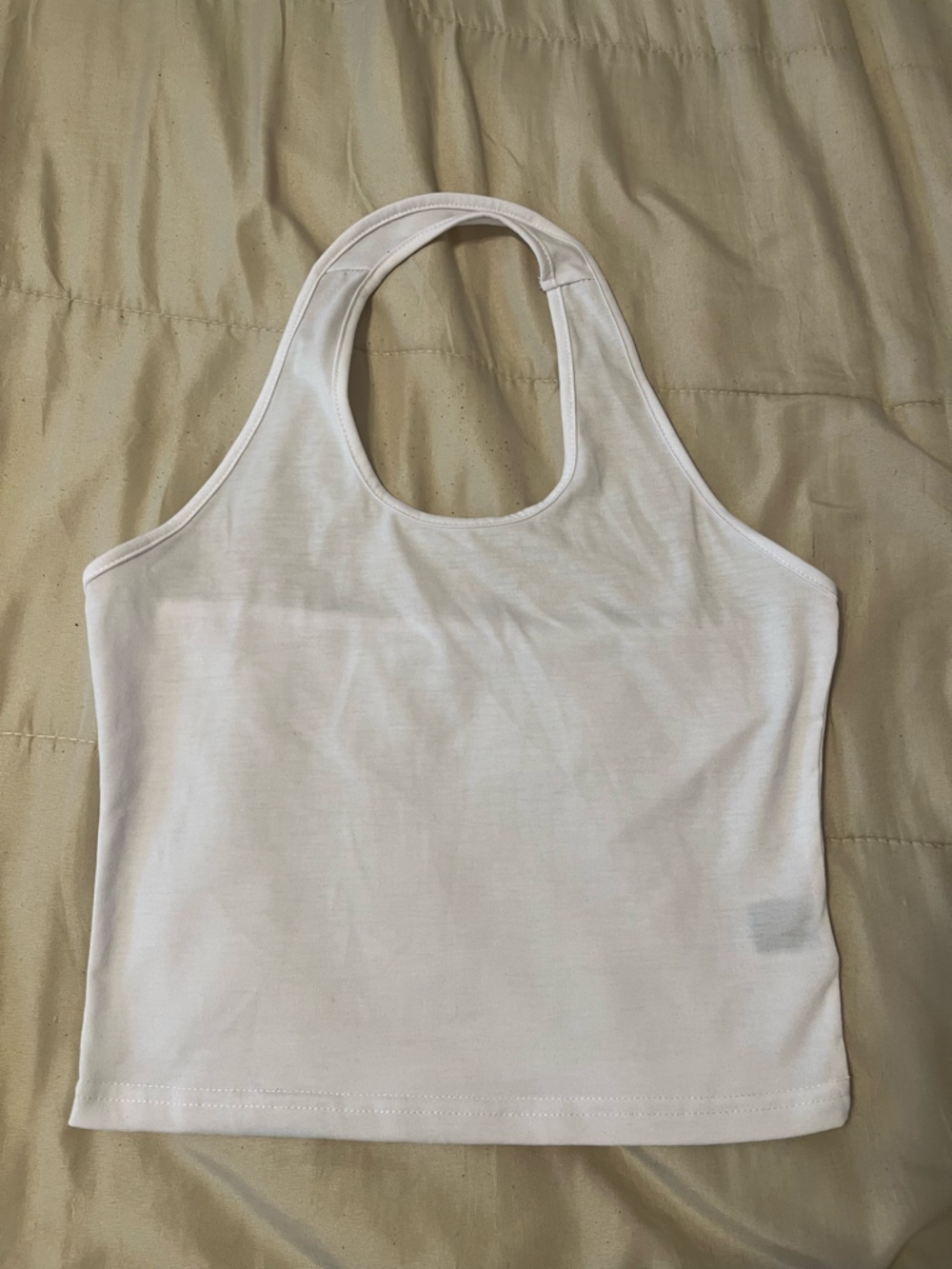 Dazy White Racerback Tank Top